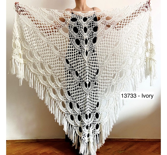 Triangle Shawl -Elegant Versatile hotsell Warm -Great for Weddings, Bride, Bridesmaids, Mother of the Bride - Knit Crochet - Handmade to Order